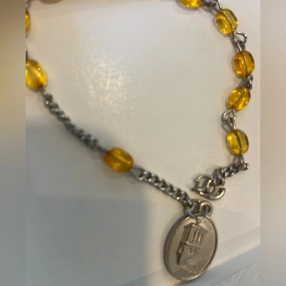 Pocket Prayer Beads Bracelet with Silver Chain